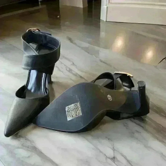 Black Strappy Heels - Picture 3 of 6